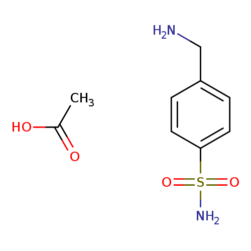 Benzenesulfonamide, 4-(aminomethyl)-, acetate (1:1)