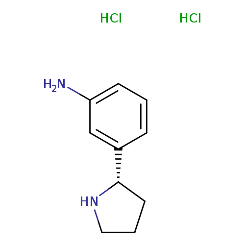 Benzenamine, 3-(2S)-2-pyrrolidinyl-, hydrochloride (1:2)