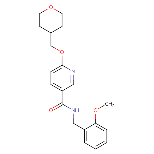N-[(2-methoxyphenyl)methyl]-6-[(oxan-4-yl)methoxy]pyridine-3-carboxamide
