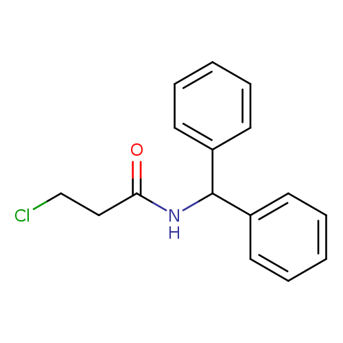 3-chloro-N-(diphenylmethyl)propanamide