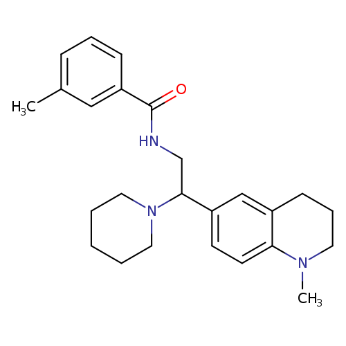 3-methyl-N-[2-(1-methyl-1,2,3,4-tetrahydroquinolin-6-yl)-2-(piperidin-1-yl)ethyl]benzamide