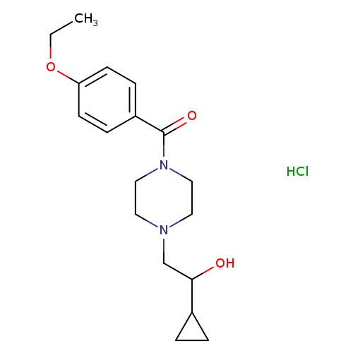 1-cyclopropyl-2-[4-(4-ethoxybenzoyl)piperazin-1-yl]ethan-1-ol hydrochloride