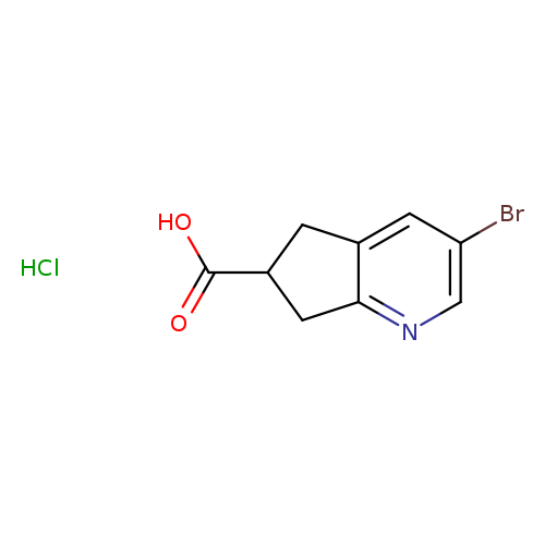 3-bromo-5H,6H,7H-cyclopenta[b]pyridine-6-carboxylic acid hydrochloride