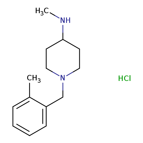 4-Piperidinamine, N-methyl-1-[(2-methylphenyl)methyl]-, hydrochloride (1:1)