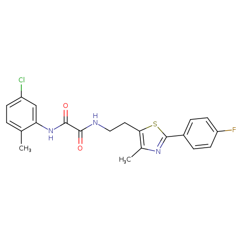 N'-(5-chloro-2-methylphenyl)-N-{2-[2-(4-fluorophenyl)-4-methyl-1,3-thiazol-5-yl]ethyl}ethanediamide
