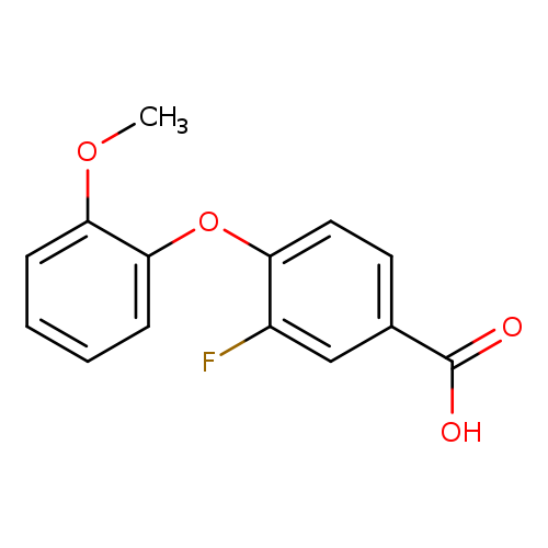 3-Fluoro-4-(2-methoxyphenoxy)benzoic acid