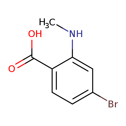 Benzoic acid, 4-bromo-2-(methylamino)-