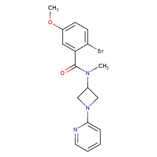 2-bromo-5-methoxy-N-methyl-N-[1-(pyridin-2-yl)azetidin-3-yl]benzamide