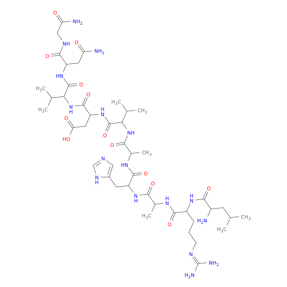 H-LEU-ARG-ALA-HIS-ALA-VAL-ASP-VAL-ASN-GLY-NH2
