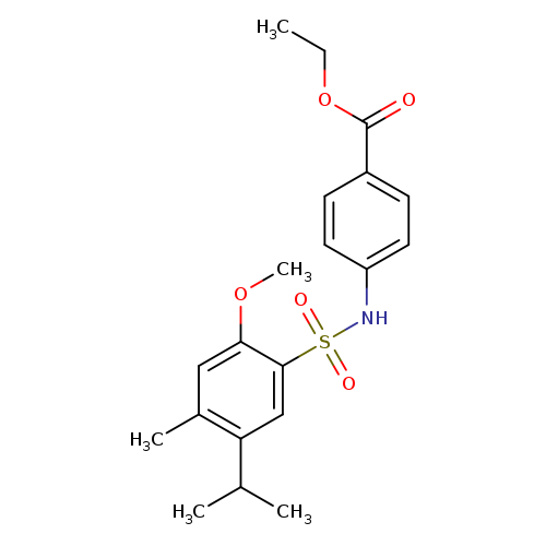 ethyl 4-[2-methoxy-4-methyl-5-(propan-2-yl)benzenesulfonamido]benzoate