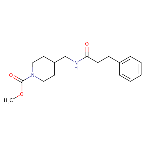 methyl 4-[(3-phenylpropanamido)methyl]piperidine-1-carboxylate