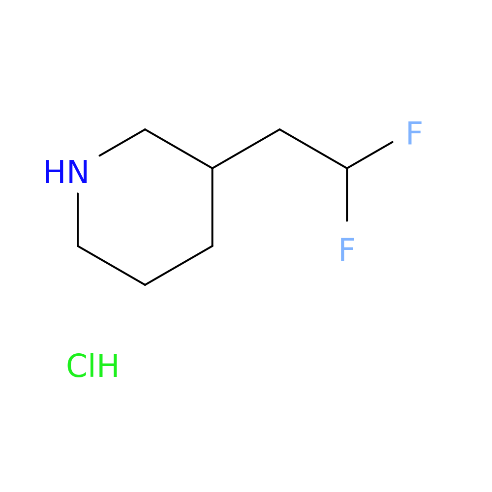 3-(2,2-difluoroethyl)piperidine hydrochloride