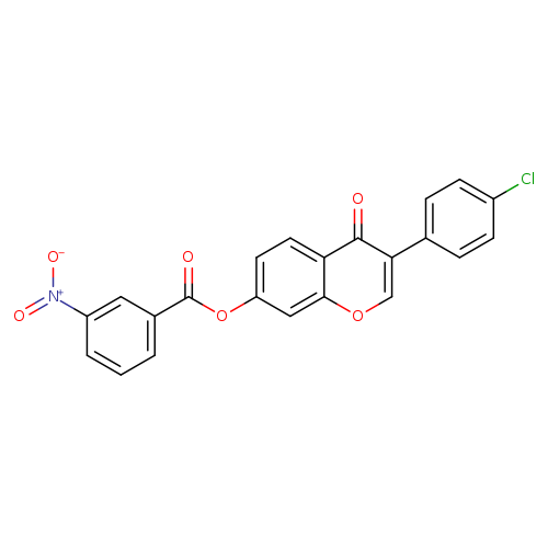 3-(4-chlorophenyl)-4-oxo-4H-chromen-7-yl 3-nitrobenzoate
