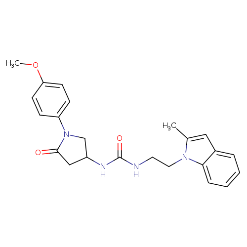 1-[1-(4-methoxyphenyl)-5-oxopyrrolidin-3-yl]-3-[2-(2-methyl-1H-indol-1-yl)ethyl]urea