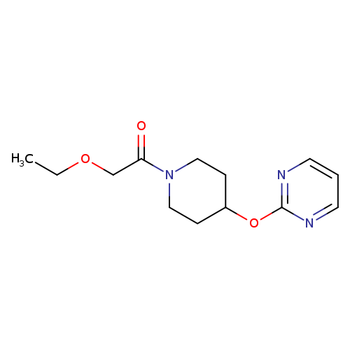2-ethoxy-1-[4-(pyrimidin-2-yloxy)piperidin-1-yl]ethan-1-one