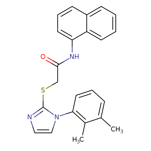 2-{[1-(2,3-dimethylphenyl)-1H-imidazol-2-yl]sulfanyl}-N-(naphthalen-1-yl)acetamide