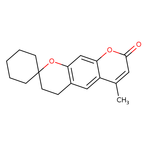 6'-methyl-3',4'-dihydro-8'H-spiro[cyclohexane-1,2'-pyrano[3,2-g]chromen]-8'-one