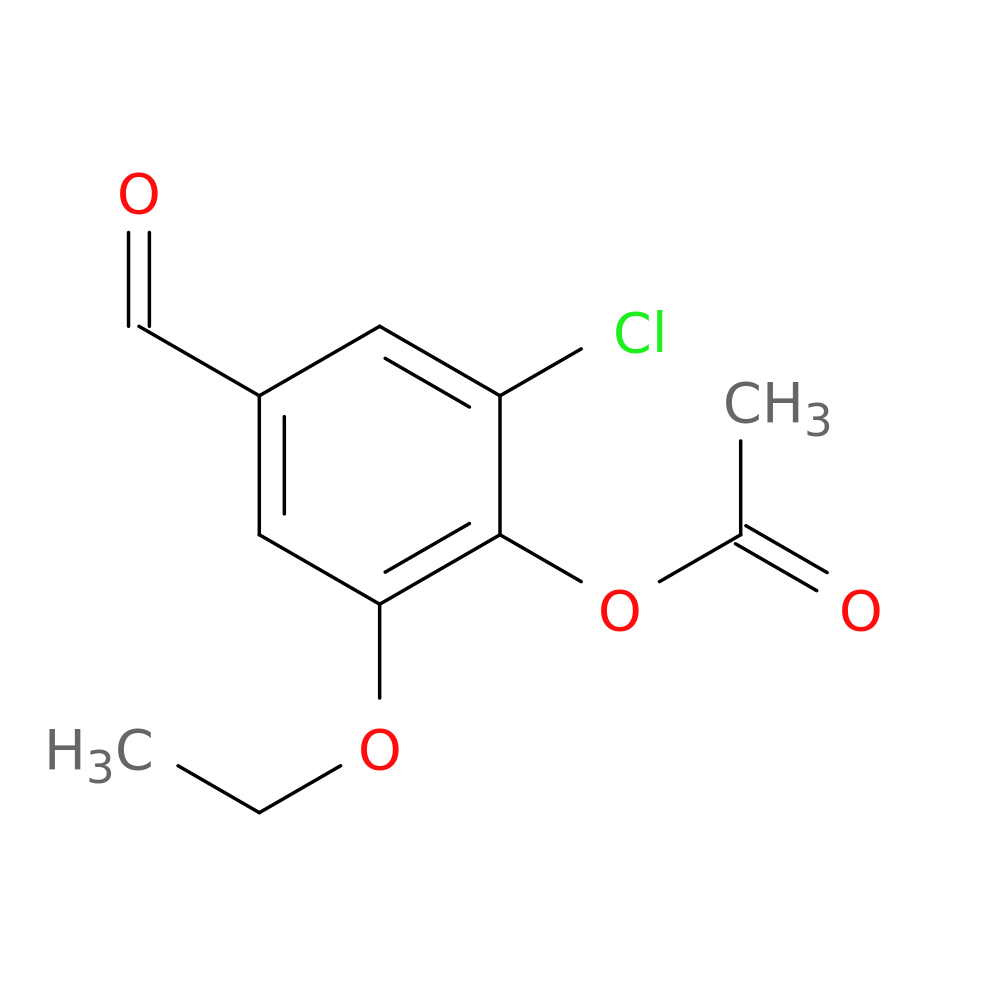 2-Chloro-6-ethoxy-4-formylphenyl acetate