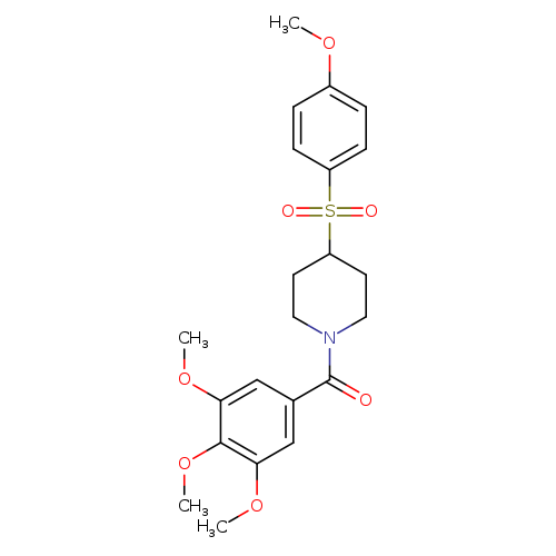 4-(4-methoxybenzenesulfonyl)-1-(3,4,5-trimethoxybenzoyl)piperidine