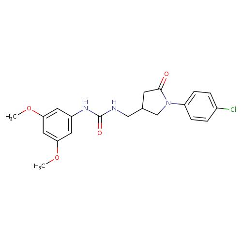 3-{[1-(4-chlorophenyl)-5-oxopyrrolidin-3-yl]methyl}-1-(3,5-dimethoxyphenyl)urea