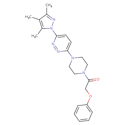 2-phenoxy-1-{4-[6-(3,4,5-trimethyl-1H-pyrazol-1-yl)pyridazin-3-yl]piperazin-1-yl}ethan-1-one