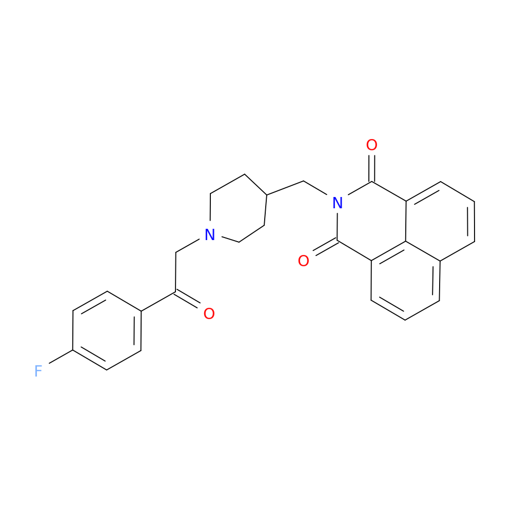 1H-Benz[de]isoquinoline-1,3(2H)-dione, 2-[[1-[2-(4-fluorophenyl)-2-oxoethyl]-4-piperidinyl]methyl]-
