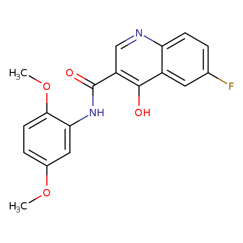 N-(2,5-dimethoxyphenyl)-6-fluoro-4-hydroxyquinoline-3-carboxamide