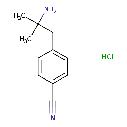 4-(2-amino-2-methylpropyl)benzonitrile hydrochloride