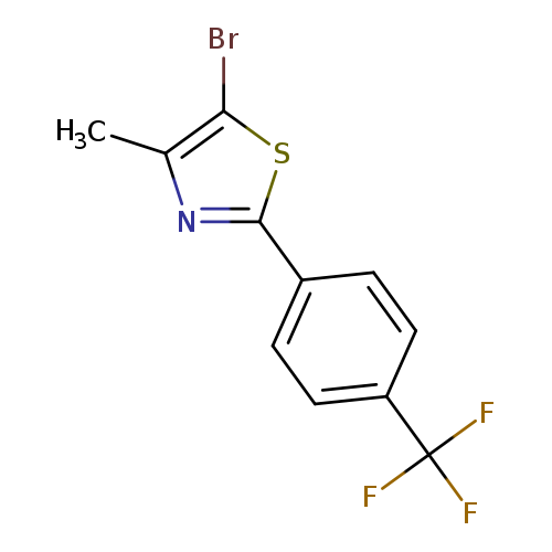 5-Bromo-4-methyl-2-[4-(trifluoromethyl)phenyl]-1,3-thiazole