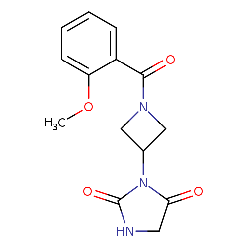 3-[1-(2-methoxybenzoyl)azetidin-3-yl]imidazolidine-2,4-dione