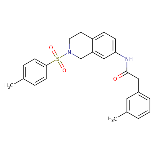 N-[2-(4-methylbenzenesulfonyl)-1,2,3,4-tetrahydroisoquinolin-7-yl]-2-(3-methylphenyl)acetamide