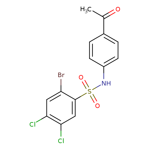 N-(4-acetylphenyl)-2-bromo-4,5-dichlorobenzene-1-sulfonamide