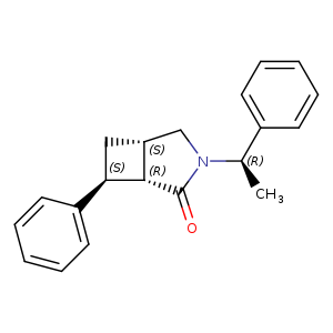 (1R,5S,7S)-7-phenyl-3-[(1R)-1-phenylethyl]-3-azabicyclo[3.2.0]heptan-2-one
