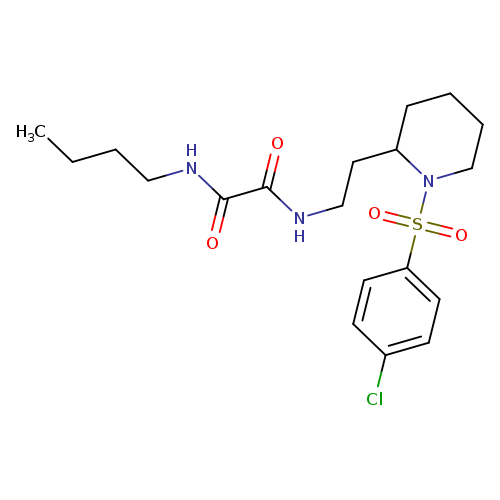 N-butyl-N'-{2-[1-(4-chlorobenzenesulfonyl)piperidin-2-yl]ethyl}ethanediamide