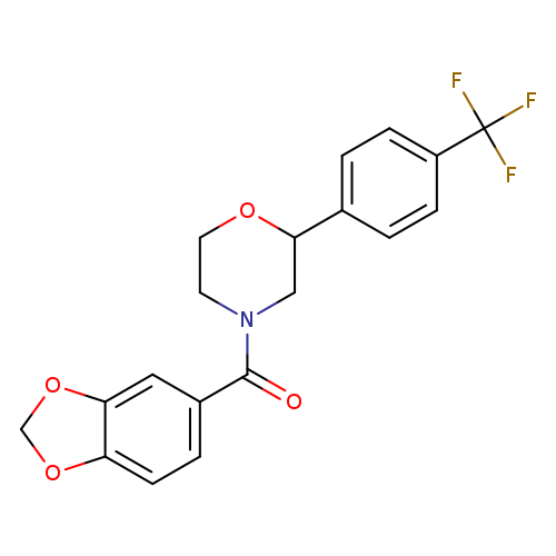 4-(2H-1,3-benzodioxole-5-carbonyl)-2-[4-(trifluoromethyl)phenyl]morpholine
