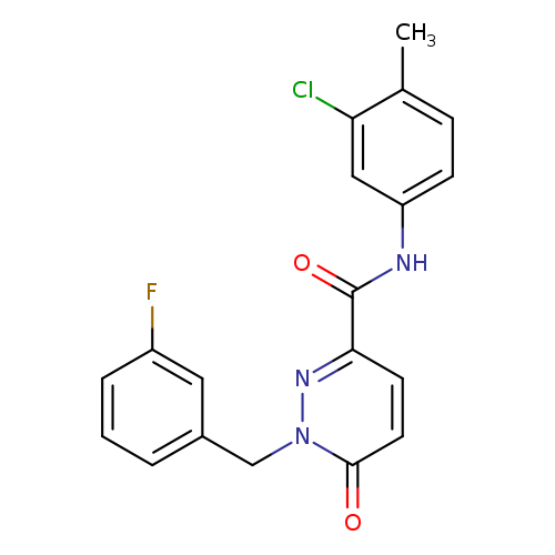 N-(3-chloro-4-methylphenyl)-1-[(3-fluorophenyl)methyl]-6-oxo-1,6-dihydropyridazine-3-carboxamide