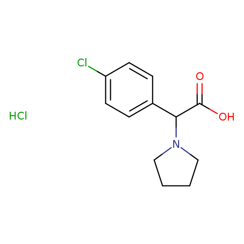 2-(4-Chlorophenyl)-2-(pyrrolidin-1-yl)acetic acid hydrochloride