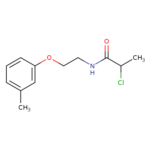 2-chloro-N-[2-(3-methylphenoxy)ethyl]propanamide