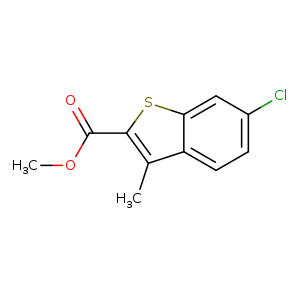 6-Chloro-3-methyl benzothiophene-2-carboxylic acid methyl ester