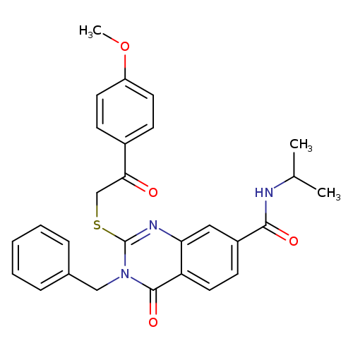 3-benzyl-2-{[2-(4-methoxyphenyl)-2-oxoethyl]sulfanyl}-4-oxo-N-(propan-2-yl)-3,4-dihydroquinazoline-7-carboxamide