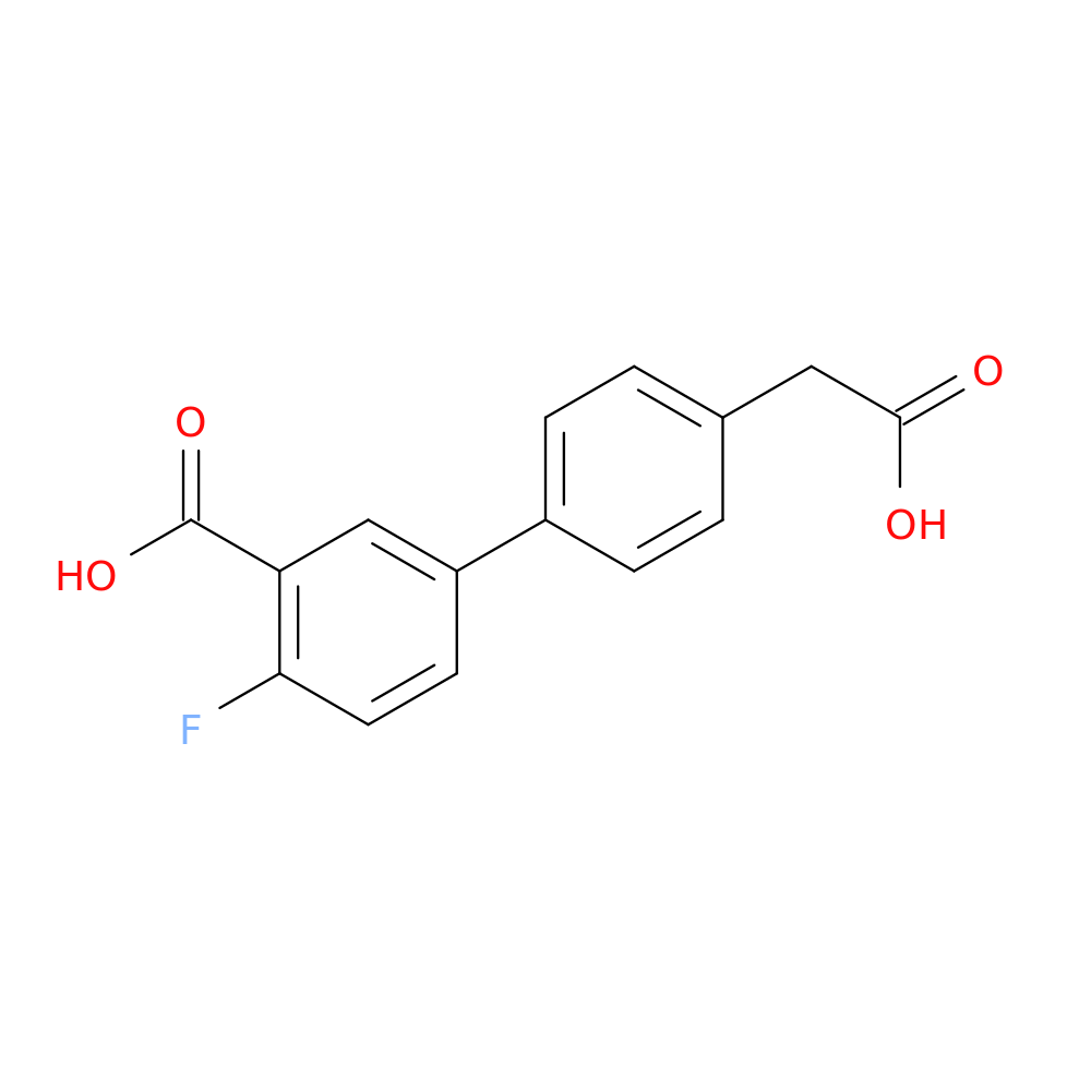 5-[4-(Carboxymethyl)phenyl]-2-fluorobenzoic acid