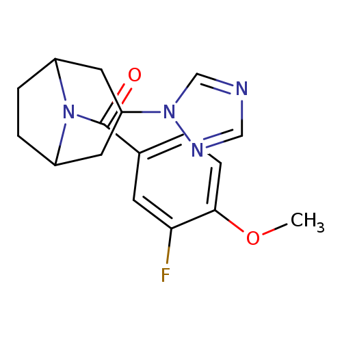 8-(3-fluoro-4-methoxybenzoyl)-3-(1H-1,2,4-triazol-1-yl)-8-azabicyclo[3.2.1]octane