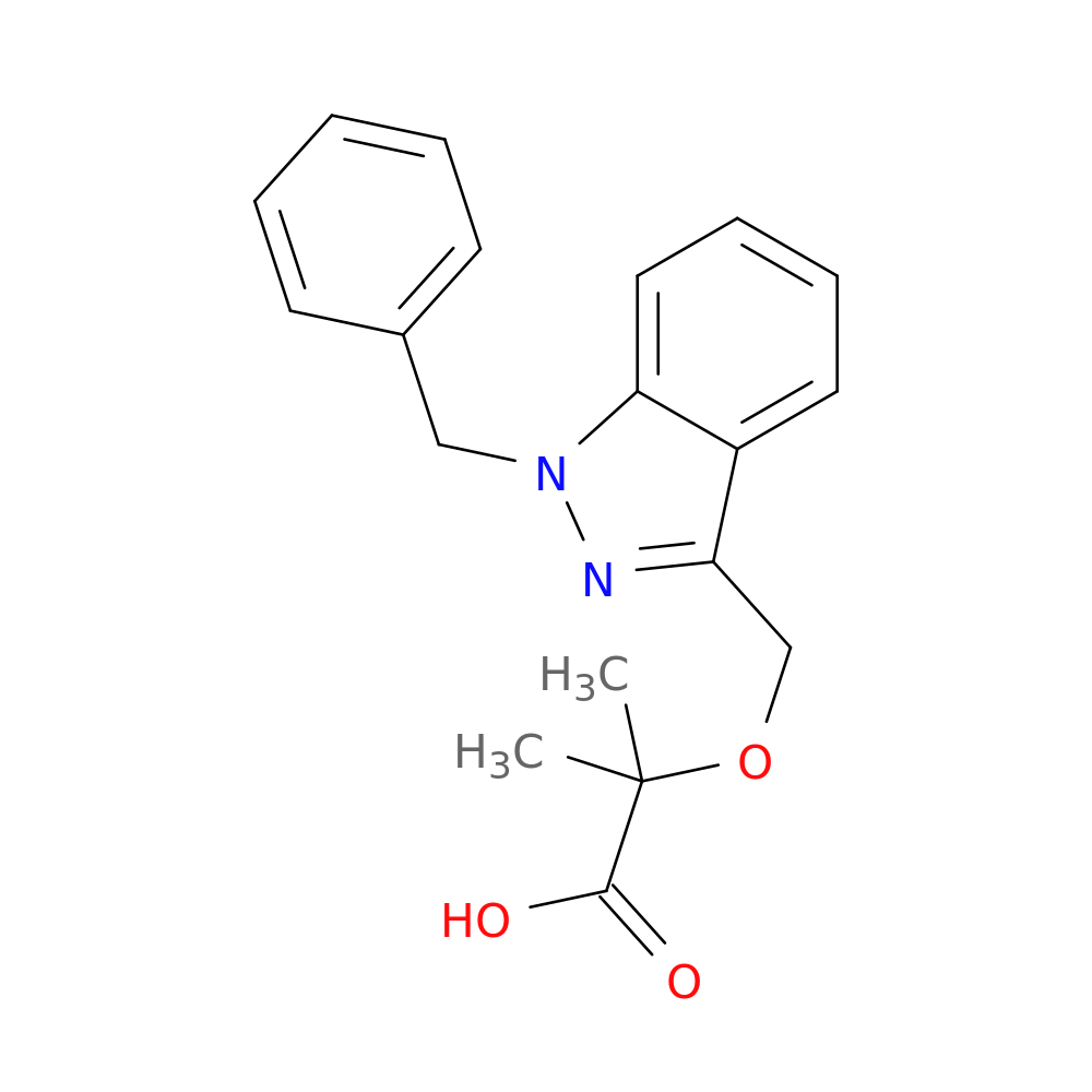2-[(1-Benzyl-1H-indazol-3-yl)methoxy]-2-methylpropanoic acid