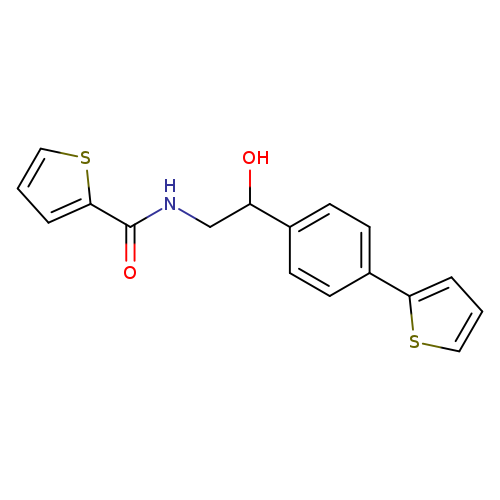 N-{2-hydroxy-2-[4-(thiophen-2-yl)phenyl]ethyl}thiophene-2-carboxamide