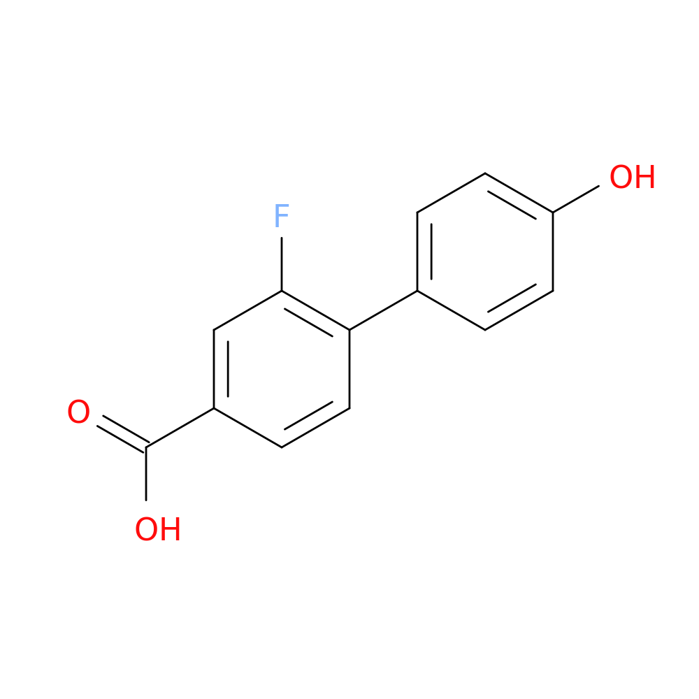 3-Fluoro-4-(4-hydroxyphenyl)benzoic acid