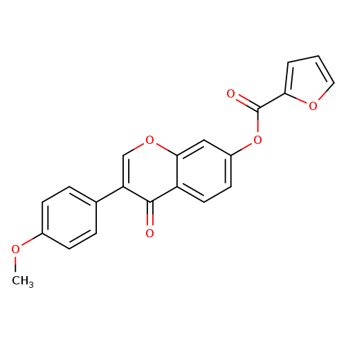 3-(4-methoxyphenyl)-4-oxo-4H-chromen-7-yl furan-2-carboxylate