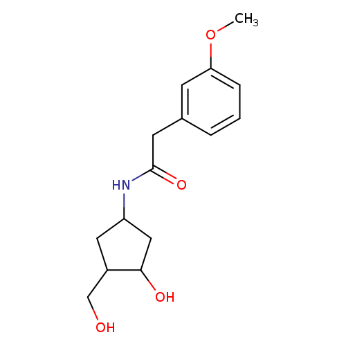 N-[3-hydroxy-4-(hydroxymethyl)cyclopentyl]-2-(3-methoxyphenyl)acetamide