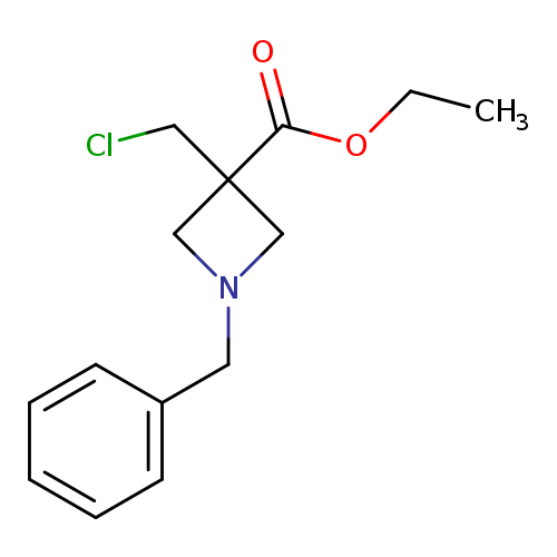 3-Azetidinecarboxylic acid, 3-(chloromethyl)-1-(phenylmethyl)-, ethyl ester