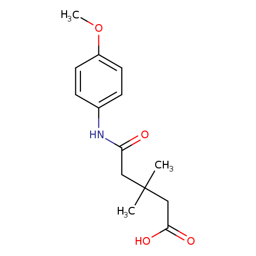 5-[(4-methoxyphenyl)amino]-3,3-dimethyl-5-oxopentanoic acid