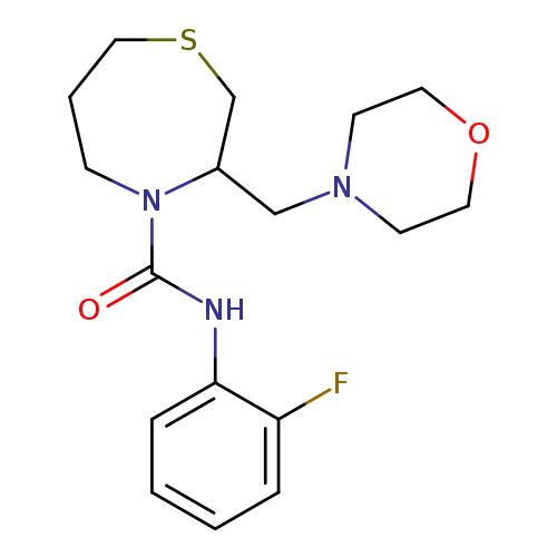 N-(2-fluorophenyl)-3-[(morpholin-4-yl)methyl]-1,4-thiazepane-4-carboxamide